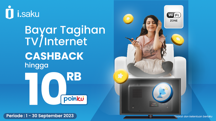 Bayar Tagihan TV/Internet Dapat Cashback