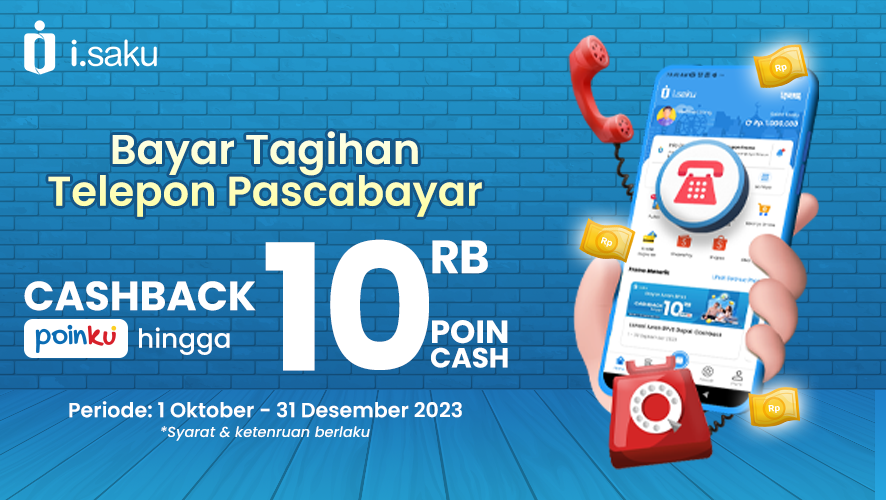Bayar Tagihan Telepon Pascabayar Dapat CASHBACK