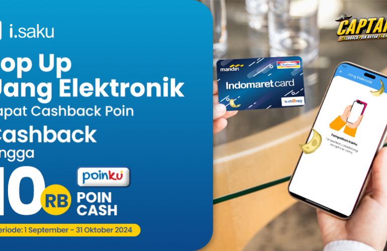 Top Up Uang Elektronik Dapat CASHBACK Poin