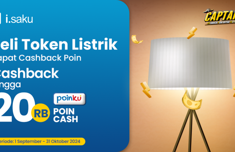 Beli Token Listrik Dapat CASHBACK Poin