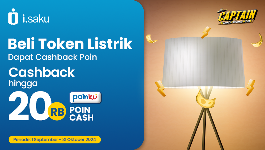 Beli Token Listrik Dapat CASHBACK Poin