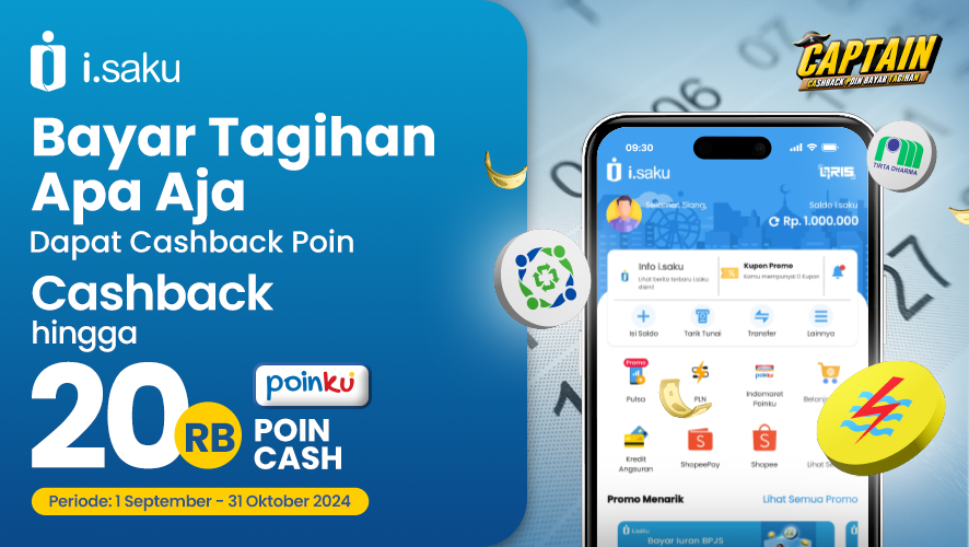 Bayar Tagihan dapat CASHBACK Poin