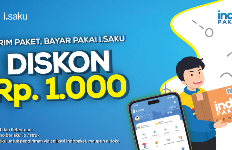 Diskon Rp1.000 tiap Kirim Paket di Indopaket Bayar #Pakeisaku