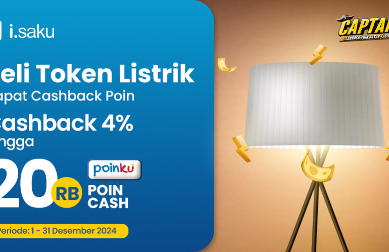 Beli Token Listrik Dapat CASHBACK Poin